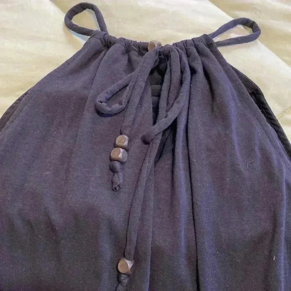 Athleta Malti Maxi Black High Low Hem, Halter Top #983210 in Size Small. - Picture 13 of 14